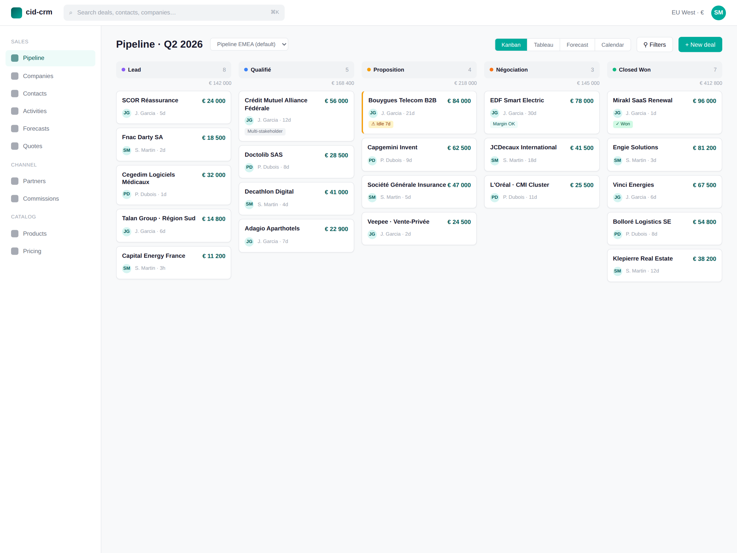 CRM module preview